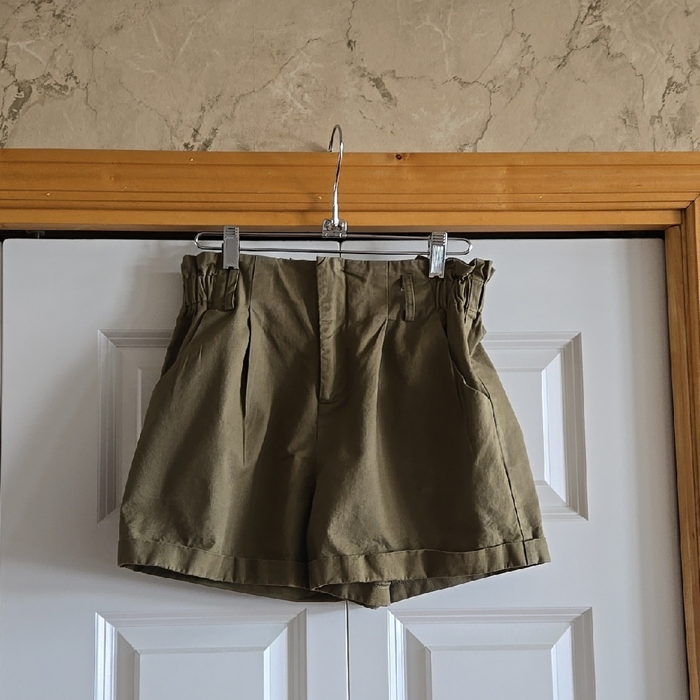 Olive Green Women's Shorts